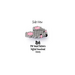 Side view of a hand-beaded rat face charm in gray, pink, tan, and black, perfect for beadwork enthusiasts. PDF digital pattern available.